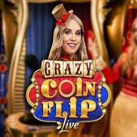 Enjoy Crazy Coin Flip by Evolution – logo hosted on uspin.eu.com