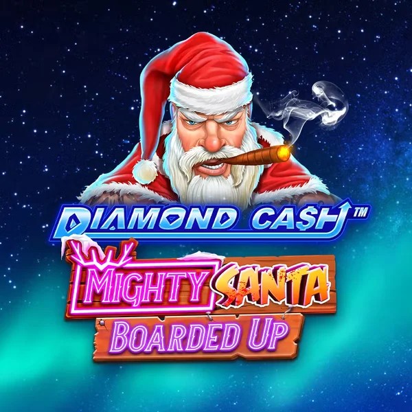 Diamond Cash Mighty Santa Boarded Up logo – Slots by Greentube at Uspin Casino