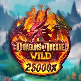 Dragons of Arcane Wild casino game by Foxium – featured logo at Uspin Casino