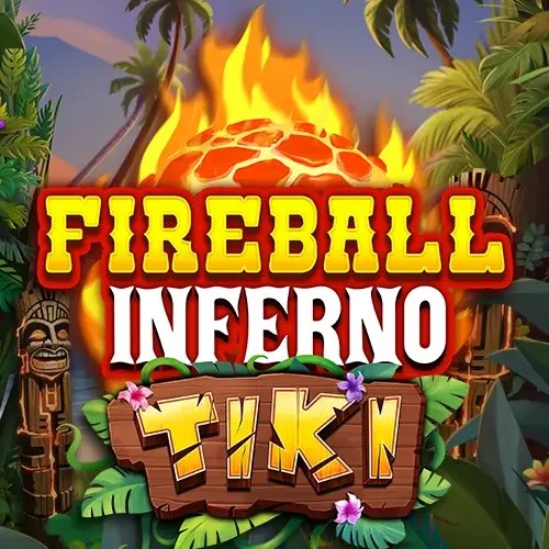 Official Slots logo: Fireball Inferno Tiki by NetEnt at Uspin Casino