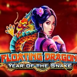 Floating Dragon Year of the Snake logo – Slots by Pragmatic Play at Uspin Casino