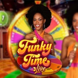 Funky Time online game logo by Evolution on uspin.eu.com