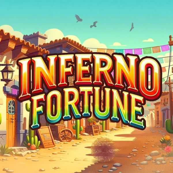 Inferno Fortune online game logo by Atomic Slot Lab on uspin.eu.com