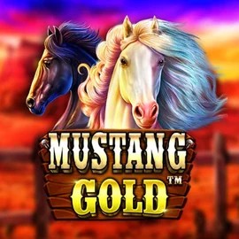 Mustang Gold slot logo by Pragmatic Play at Uspin Casino