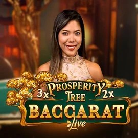 Prosperity Tree Baccarat slot logo by Evolution at Uspin Casino