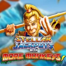 Play Stellar Jackpots with More Monkeys slot by Lightning Box Game on uspin.eu.com