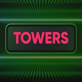 Towers slot logo by Turbo Games at Uspin Casino